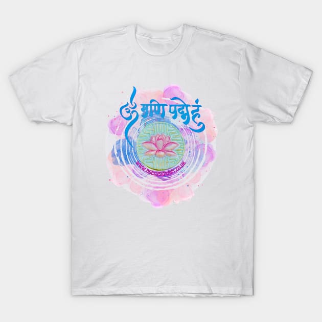 Om Mani Padme Hum T-Shirt by WWW.ASCENSIONART.CO.UK